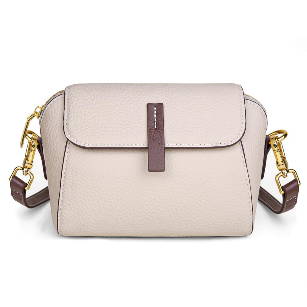 Small Leather Crossbody Bags Genuine Leather Purse Ladies - -_-